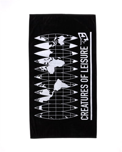 Creatures Of Leisure GLOBAL HARDWARE TOWEL, BLACK