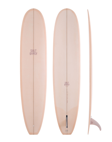 Salt Gypsy Surfboards Dusty Single Fin Longboard -, Blush