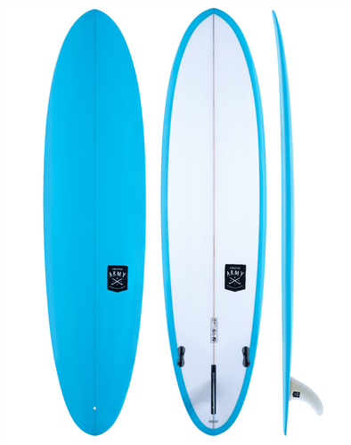 Creative Army Huevo PU Surfboard, Blue Atoll