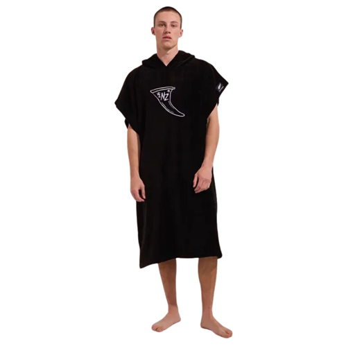 Sticky Johnson Fin Logo Hooded Towel, Black