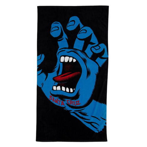 Santa Cruz SCREAMING HAND TOWEL, BLACK