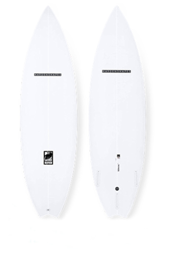 Haydenshapes Raven PU Surfboard, FCS II 3 Fin