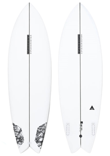 Haydenshapes Hypto Twin PU Futures 2 Fin Surfboard, Dust