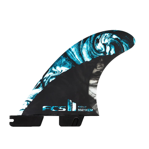 FCS II MB PC Carbon Medium Blue Tri-Quad Retail Fins