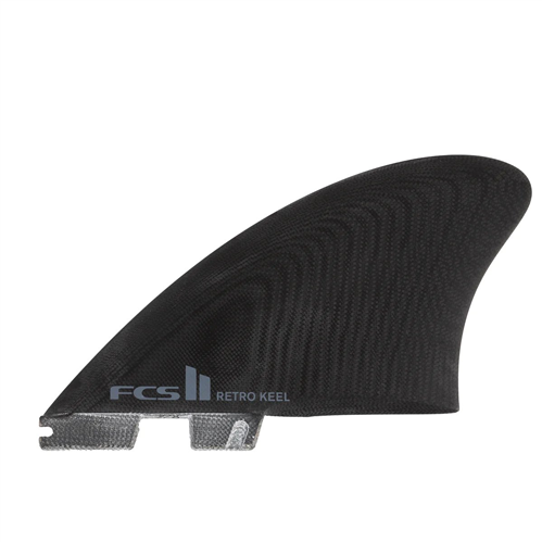 FCS II Retro Keel PG Black Twin Retail Fins