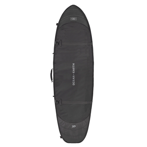 Ocean & Earth HYPA FISH or SHORTBOARD TRAVEL COFFIN SURFBOARD BAG - 2 BOARD, BLACK