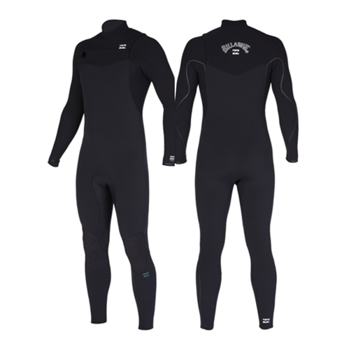 Billabong Wetsuits 2023 MODEL 4/3mm FURNACE COMP CZ FULL STEAMER, BLACK