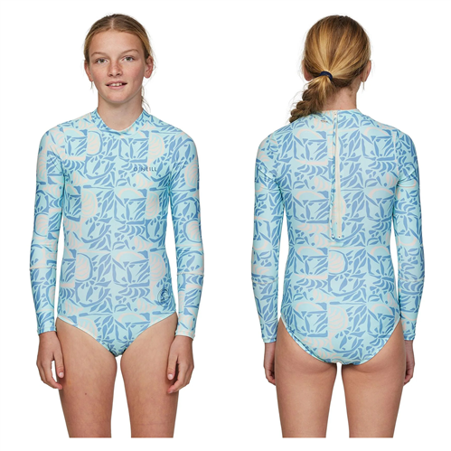 O'Neill GIRLS BAHIA LYCRA BZ LS SURFSUIT, CHECK MOSAIC