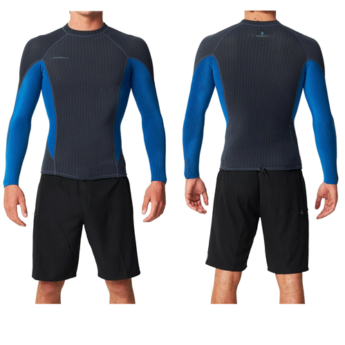 O'Neill HYPERX LS CREW 1.5MM WETSUIT TOP, DARK ORION/DEEP SEA