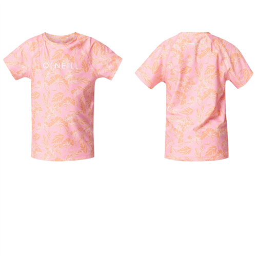 O'Neill GIRLS TODDLER SPF SS RASH TEE, SUNSET FLOWER