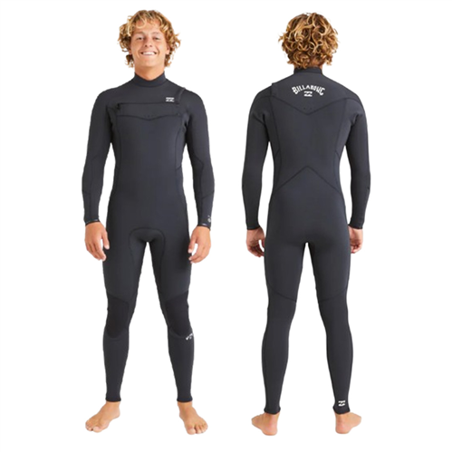 Billabong Wetsuits 4/3MM ABSOLUTE NATURAL CZ STEAMER, BLACK