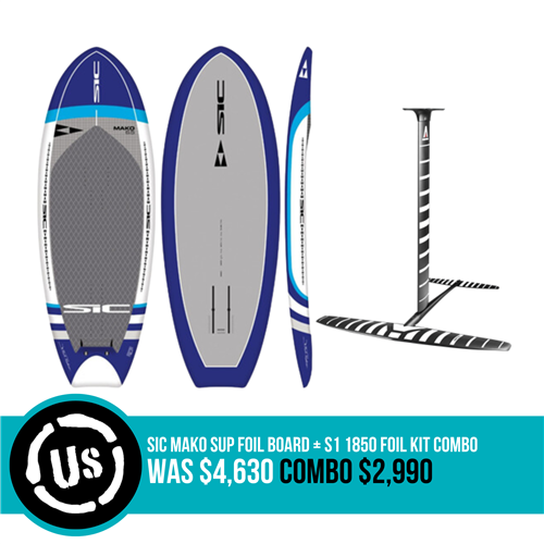 SIC Mako SUP Foil Board + S1 1850 Foil Kit Combo