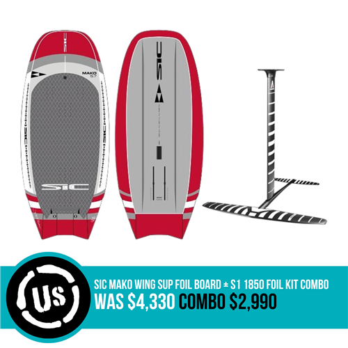 SIC Mako Wing SUP Foil Board + S1 1850 Foil Kit Combo