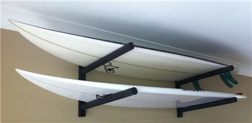 Curve Surfboard Wall Rack - Double Steel