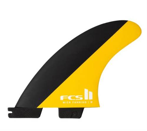 FCS II MF PC Black/Mango Large Tri Retail Fins