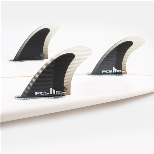 FCS II Reactor PC Medium Charcoal/Black Thruster Fin Set