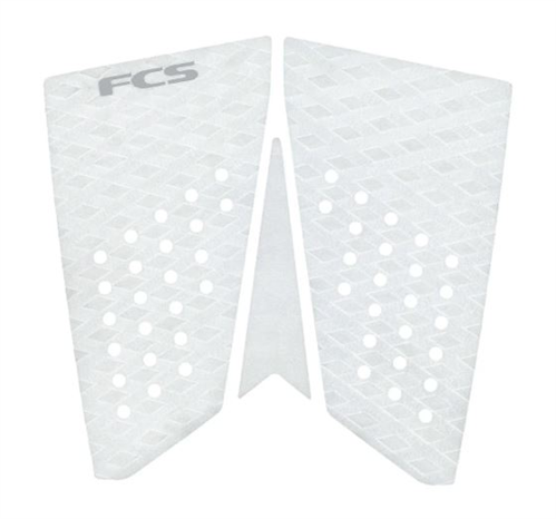 FCS T-3 Fish ECO Grip Pad, White/Cool Grey