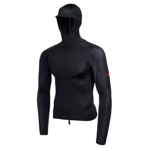 FLORENCE MARINE X Long Sleeve Utility Pocket Hooded Rashguard, Black