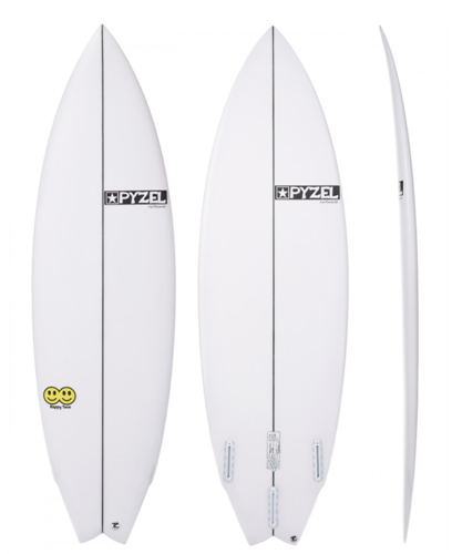 Pyzel Happy Twin Funformance Surfboard with FCS II Twin Fins