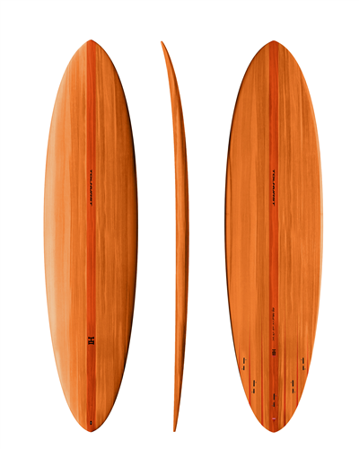 Thunderbolt Harley Ingleby Mid 6  Surfboard, Orange