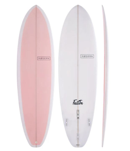 Modern Falcon Surfboard, Candy Pink