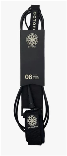 OCTOPUS 6FT MEDIUM LEASH, BLACK