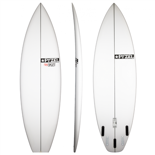 Pyzel MINI GHOST SQUASH Surfboard with 5 FCS Fin Boxes