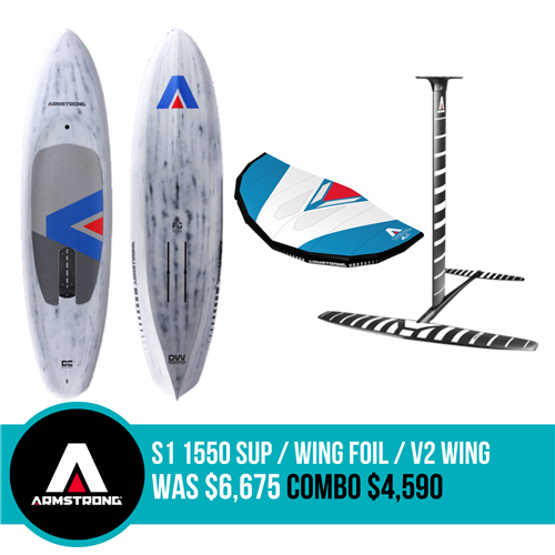 Armstrong Foils S1 1550 SUP / WING FOIL COMBO + V2 A WING