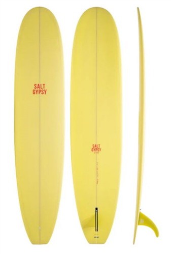 Salt Gypsy Surfboards Dusty PU Surfboard, Lemonade