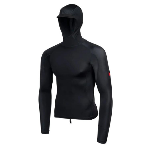 FLORENCE MARINE X Standard Issue Long Sleeve Hooded Rashguard, Black