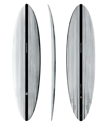 Thunderbolt Surfboards Harley Ingleby Mid 6 Surfboard, Grey/Carbon