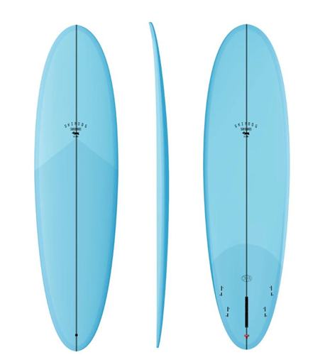 Thunderbolt Surfboards Skindog Ova Surfboard, BRIGHT BLUE