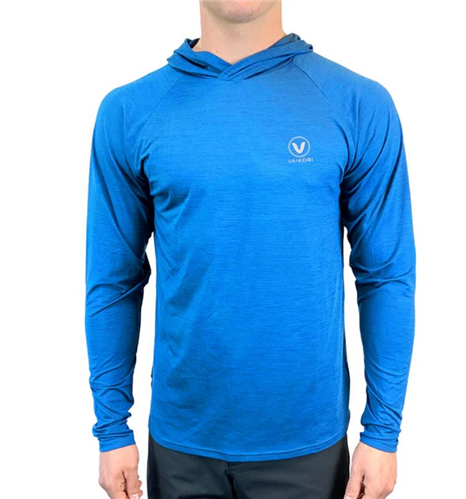 VAIKOBI UV Hooded Tech Top, Cyan