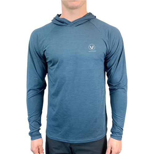 VAIKOBI UV Hooded Tech Top, Ocean Blue