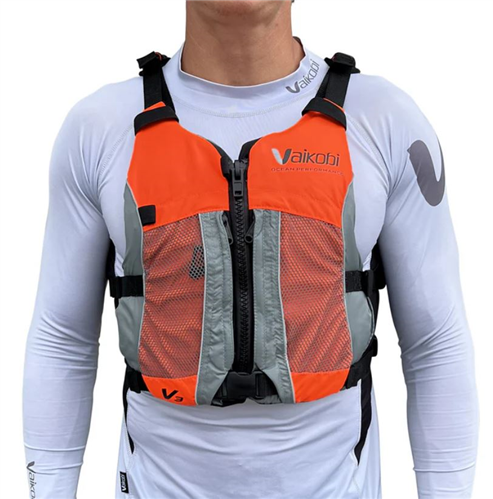 VAIKOBI V3 OCEAN RACING PFD LIFE JACKET, FLURO ORANGE