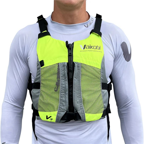 VAIKOBI V3 OCEAN RACING PFD LIFE JACKET, FLURO YELLOW