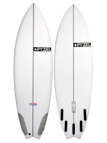 Pyzel Astro Pop XL Surfboard with 3 or 5 Future Fin Plugs