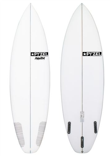 Pyzel Phantom Surfboard with 5 Future Fin Boxes