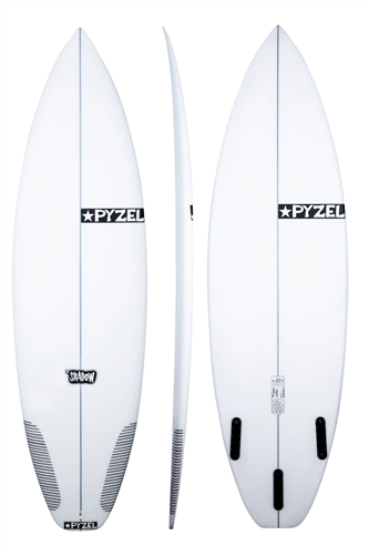 Pyzel Shadow Surfboard with Thruster FCS Fins