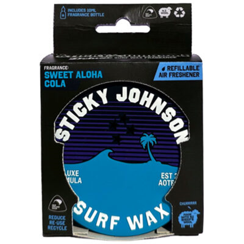 Sticky Johnson Refillable Air Fresheners – Sweet Aloha Cola