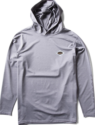 Vissla Wetsuits TWISTED ECO HOODED LS RASH TOP, Grey Heather