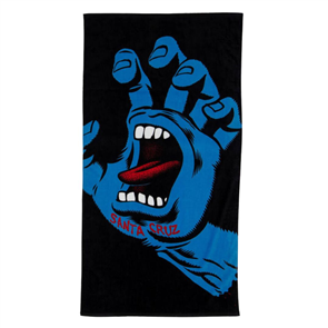 Santa Cruz SCREAMING HAND TOWEL, BLACK