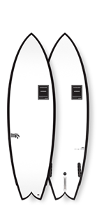 Haydenshapes Misc FutureFlex Surfboard, FCS II 2+1 Fin, Eps White