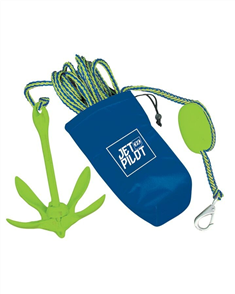 Jet Pilot COMPLETE FOLDING ANCHOR SYSTEM, BLU/LME