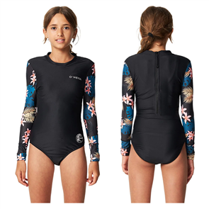 O'Neill GIRLS BAHIA LYCRA BZ LS SURFSUIT, BALMY NIGHTS