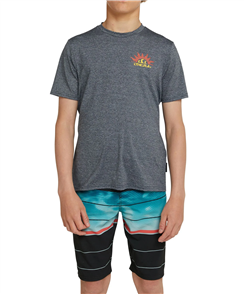 O'Neill BOYS RISER SS UV TEE, CHARCOAL