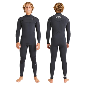 Billabong Wetsuits 4/3MM ABSOLUTE NATURAL CZ STEAMER, BLACK