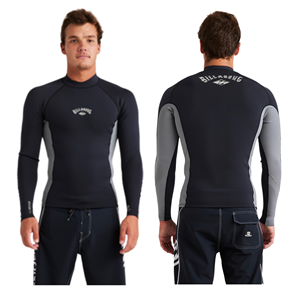 Billabong Wetsuits ABSOLUTE NATURAL LS WETSUIT JACKET, ALLOY