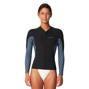 O'Neill BAHIA FULL ZIP JACKET 1.5MM WETSUIT TOP, ALOHA TILE