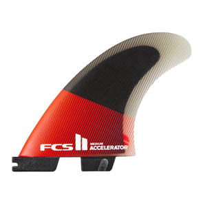 FCS II Accelerator PC Medium Red/Black Thruster Fin Set